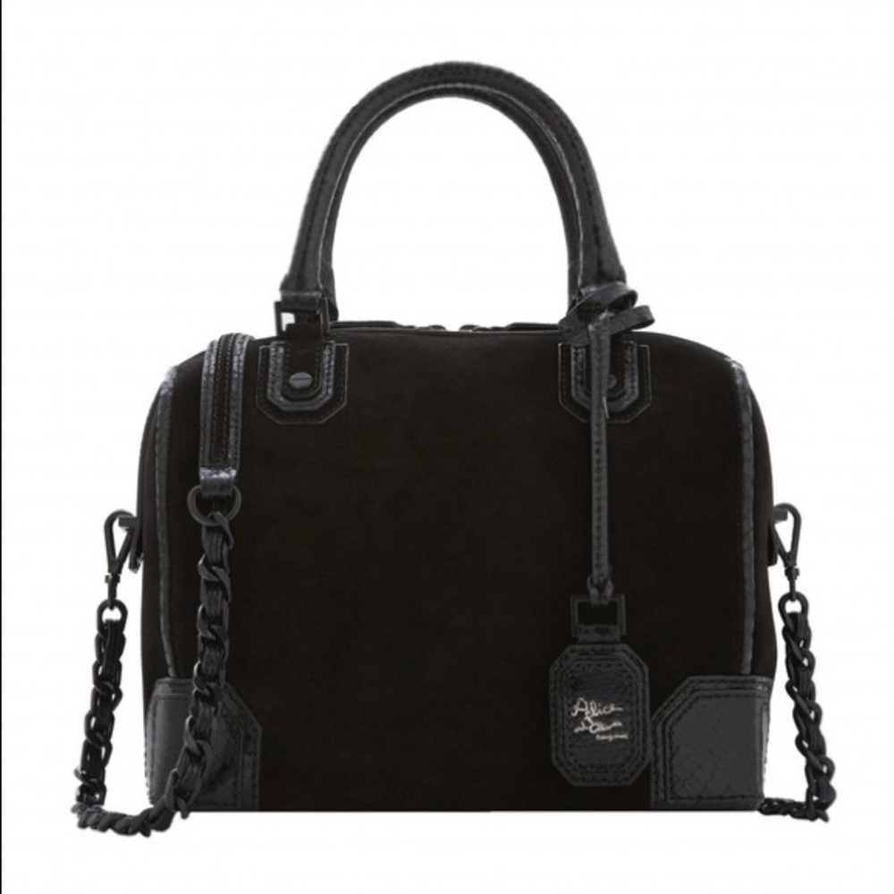 Alice + Olivia suede purse